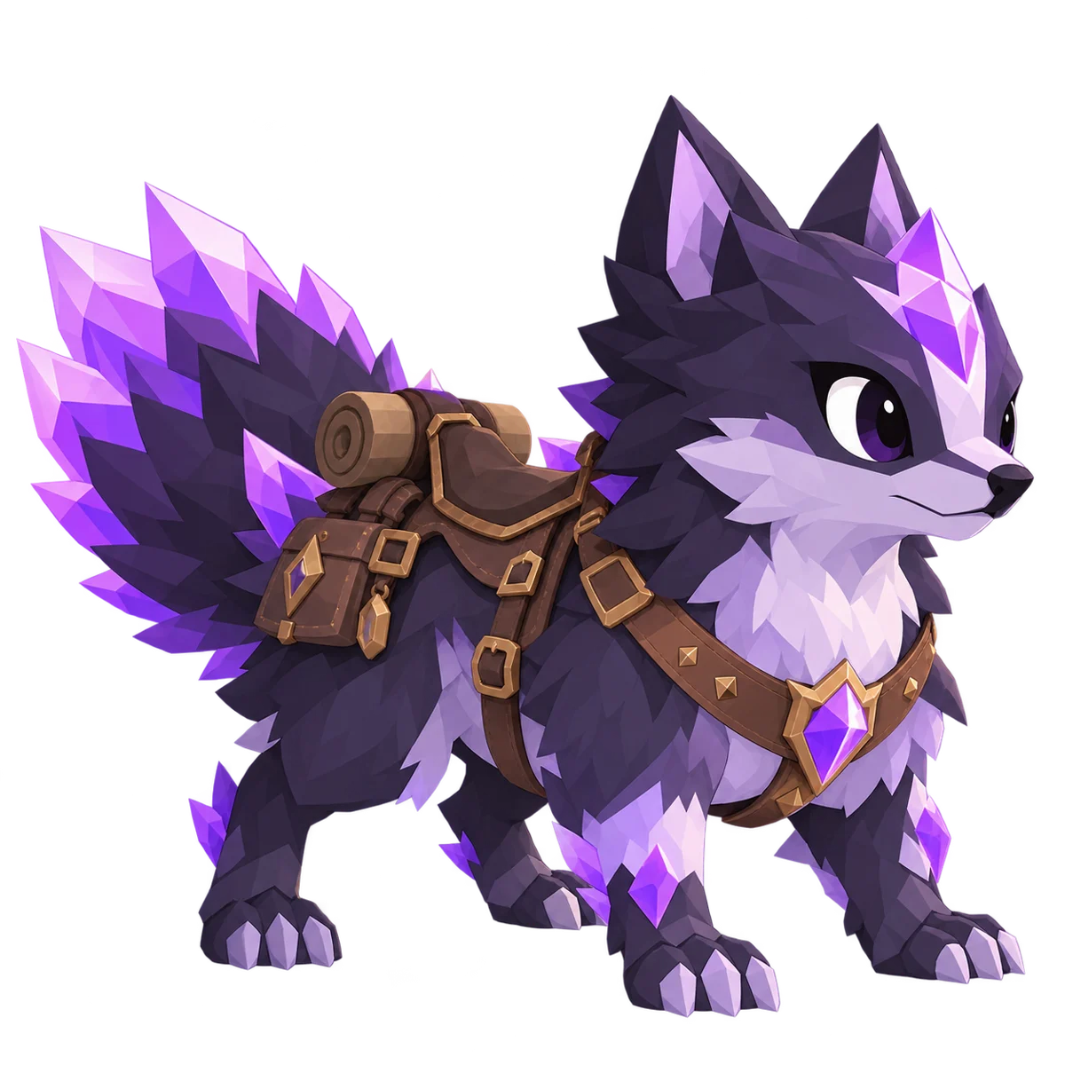 Foxhound, un zorro de cristal violeta con alforjas
